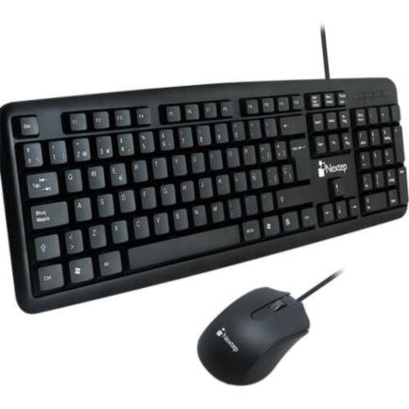 Teclado Y Mouse Nextep Ne-416 Usb 800 Dpi Color Negro Windows/Ios