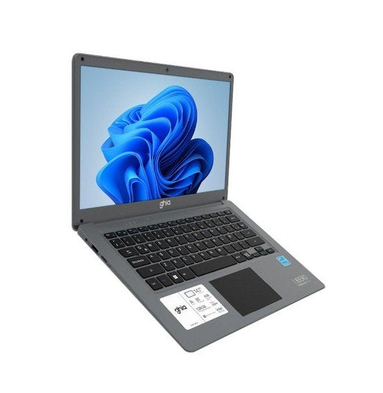Laptop Ghia Libero 14" HD Gris con Intel Celeron 4GB RAM SSD 128GB - Perfecta para Estudiantes y Tareas - Ligera