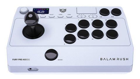 Control Arcade Balam Rush Fury Pro As900 / Bt 5.0 + Alambrico Blanco