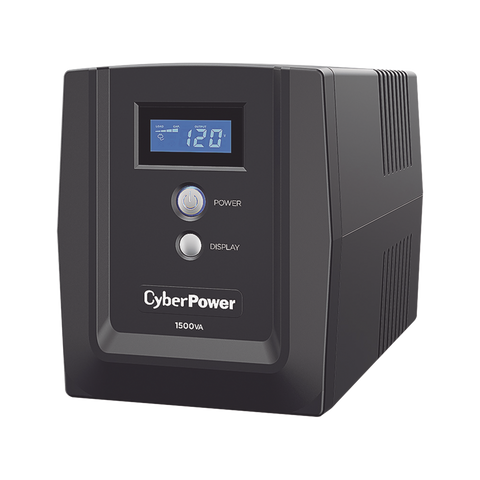 No Break CyberPower OM1500ATLCDa 1500VA/900W UPS Interactivo Torre 8 Contactos Protección Energía con Pantalla LCD