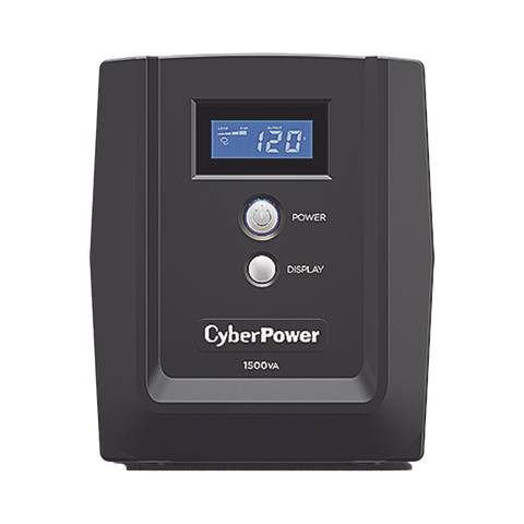 No Break CyberPower OM1500ATLCDa 1500VA/900W UPS Interactivo Torre 8 Contactos Protección Energía con Pantalla LCD
