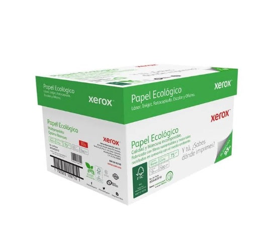 Papel Xerox Ecologico Tamaño Carta 93% Blancura