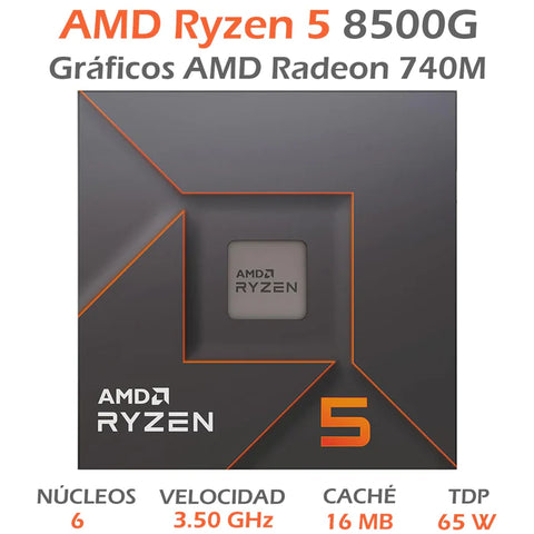 Procesador Amd Ryzen 5 8500G Am5 3.5Ghz (100-100000931Box)
