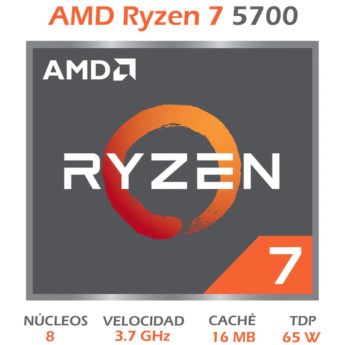Procesador Amd Ryzen 7 5700 Am4 3.7Ghz (100-100000743Box)