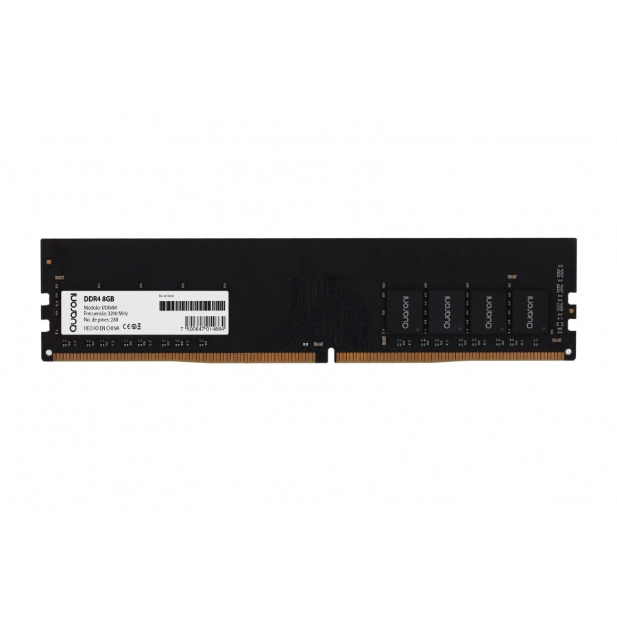 Memoria RAM Quaroni DDR4 8GB a 3200 MHz - Mejora la Respuesta de tu PC - Confiable