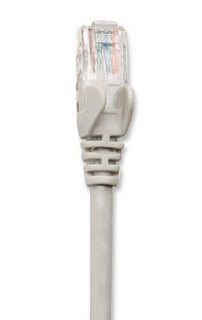 Cable de red Cat6 - UTP, RJ45 Macho / RJ45 Macho, 5 ft. (1.5 m), Color Gris, Contactos con baño de oro para una mejor conexión - 340380 
