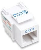 JACK RJ45 CAT6 KEYSTONE DE IMPACTO BLANCO. Para uso con cable sin blindaje (UTP) Cat6 - Compatible con herramientas de ponchado 110 y Krone - 210591