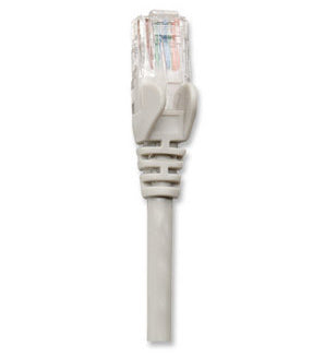 Cable de Red INTELLINET 318921 Cat5e - 1 m, RJ-45, RJ-45, Macho/Macho, Gris