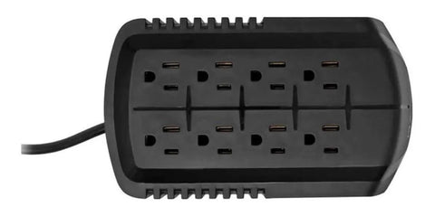 Regulador De Voltaje Koblenz Er-2250, 2250 Va / 1000 W, 8 Contactos Nema 5-15R, Luz Led, Disyuntor Termico.