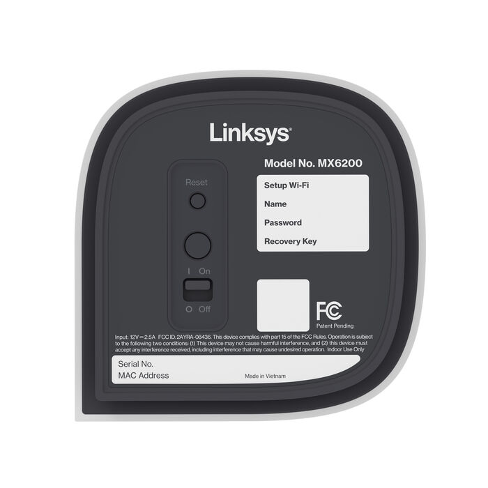 Router Linksys Velop Pro 6E TriBanda 5400Gb Cognitive Mesh 1 Pk Mx6201