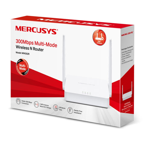 Router N300 Mercusys Con 2 Antenas, Router, Ap, Re, Wisp - MW302R