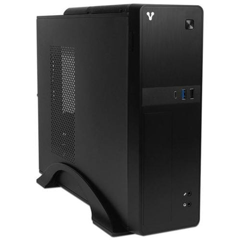 Computadora  Desktop Vorago Slimbay 5 Intel Core I5 14400, Ram 16Gb 500Gb M.2, Sin Dvd,  Windows 11 Pro -  (Sb5 I5 14400-10-17)