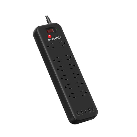 Supresor de Picos con Puertos USB - Protección Eléctrica con Carga Rápida - Ideal para Gadgets y Computadoras - Compacto y Seguro