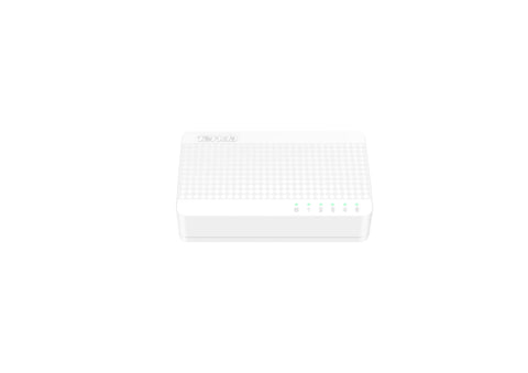 Switch TENDA S105 Blanco - 5 Puertos RJ-45 Plug and Play - Conexión Instantánea para Hogar - Ultra Compacto