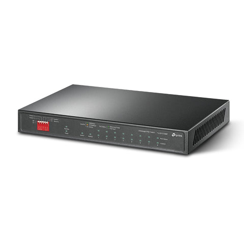 Switch de Escritorio TP-LINK TL-SG1210MP - 9 Puertos RJ45 PoE+ y 1 Puerto SFP - Ideal para Cámaras e IP - Potencia Profesional