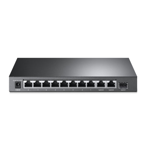 Switch de Escritorio TP-LINK TL-SG1210MP - 9 Puertos RJ45 PoE+ y 1 Puerto SFP - Ideal para Cámaras e IP - Potencia Profesional