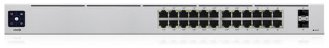 Switch UBIQUITI UniFi USW-24-POE GE - 24 Puertos con Alimentación PoE Administrable - Gestión de Red Centralizada - Infraestructura Avanzada
