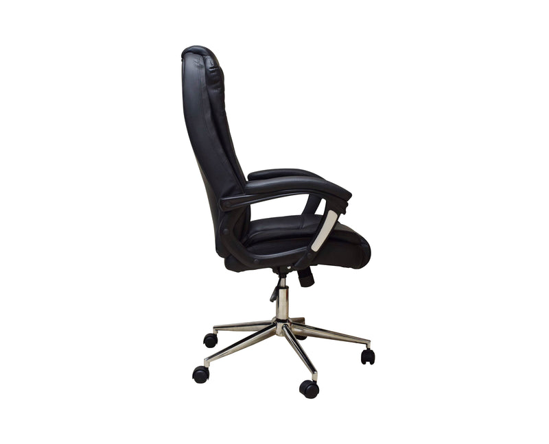 Silla Ejecutiva Naceb Technology Negro NA-0930N, Ejecutiva, Asiento acolchado, Negro, Vinipiel