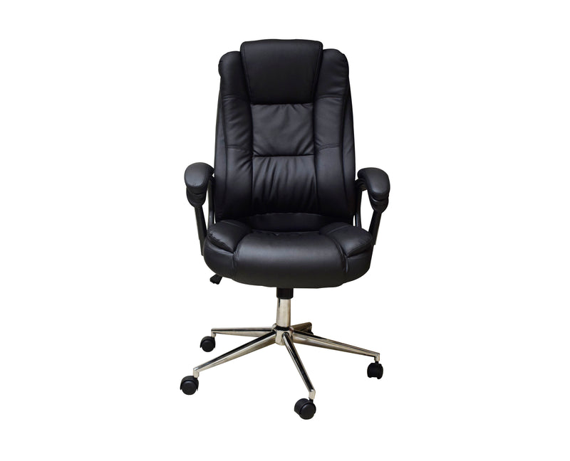 Silla Ejecutiva Naceb Technology Negro NA-0930N, Ejecutiva, Asiento acolchado, Negro, Vinipiel