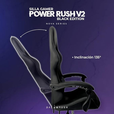 Silla Gamer Balam Rush Power Rush V2 Black Edition Br-934534