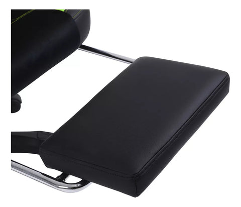 Silla Gamer Getttech Verde Y Negro Soporte Para Reposapies (Gar-Gaopy-G2-Gr)