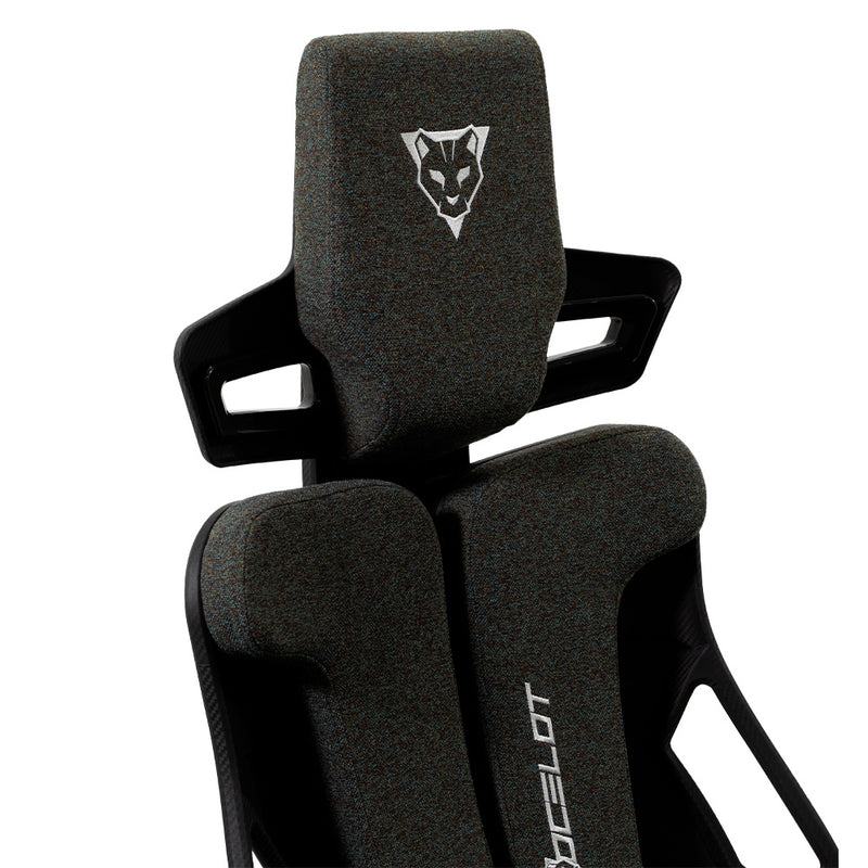 Silla Gamer Ocelot Gaming Tela automotriz ,Estrella de metal, Reposabrazos 2D, Reclinable hasta 135, Peso máximo 150kg, Color gris.