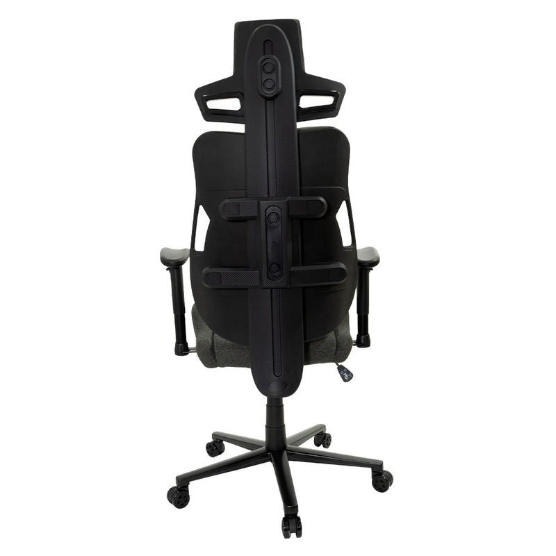 Silla Gamer Ocelot Gaming Tela automotriz ,Estrella de metal, Reposabrazos 2D, Reclinable hasta 135, Peso máximo 150kg, Color gris.