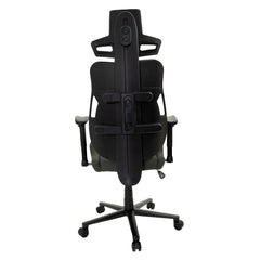 Silla Gamer Ocelot Gaming Tela automotriz ,Estrella de metal, Reposabrazos 2D, Reclinable hasta 135, Peso máximo 150kg, Color gris.