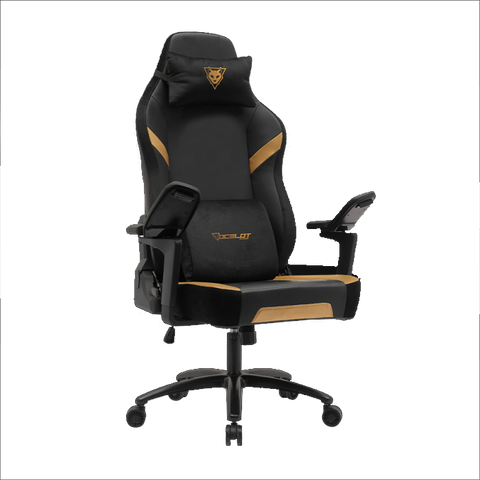 Silla Gamer Ocelot, Color Negro Con Descansa Brazos Ajustables 5D, Hasta 150 Kg, Os-King