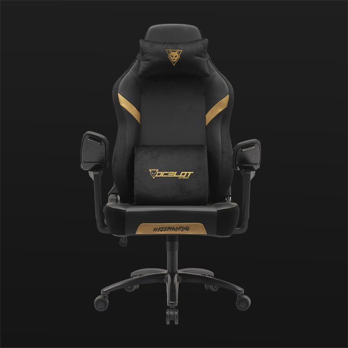 Silla Gamer Ocelot, Color Negro Con Descansa Brazos Ajustables 5D, Hasta 150 Kg, Os-King