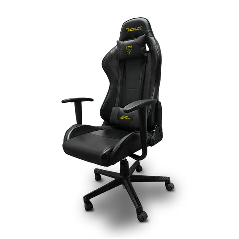 Silla Gamer Ocelot, Color Negro, Descansa Brazos Ajustables, Reclinable 90-155 Grados