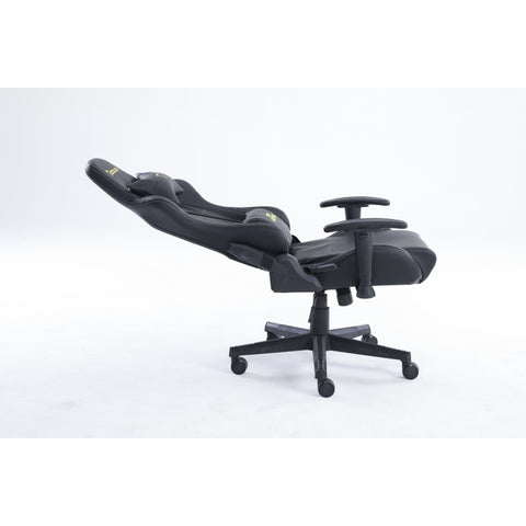 Silla Gamer Ocelot, Color Negro, Descansa Brazos Ajustables, Reclinable 90-155 Grados