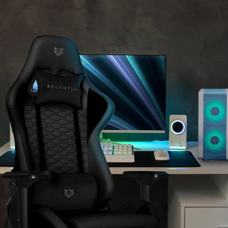Silla Gaming Thunder TOUR Balam Rush BR-932837  hasta 150 Kg Ajuste 4D Cojines de Memory | Negro