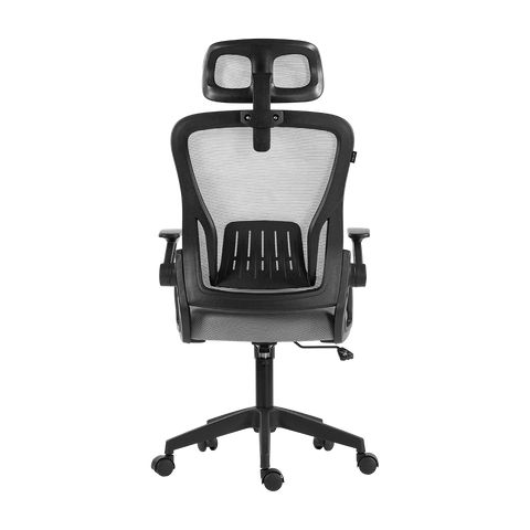 Silla de Oficina Acteck Flux Lite EC313HR Ergonómica Malla Gris Marco Negro