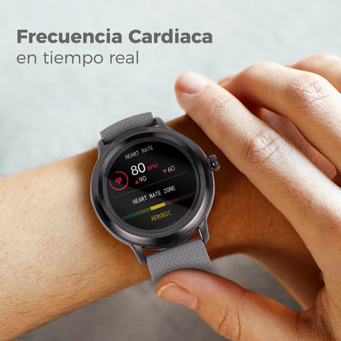 Smart Watch Casual Techzone Tzsw03 Pantalla Ips De 1.32 Bt Android/ Ios Ip 65 Color Negro