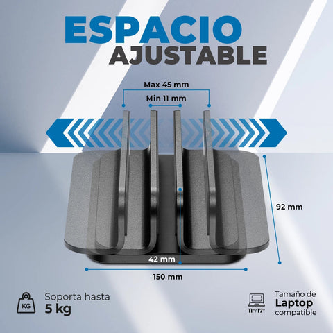 Soporte Acteck Vault Stow Bn430, Para Laptop de 11- 17 Pulg, Hasta 5 Kg- AC-939744