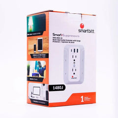 Supresor De Picos Smarbitt 1480J, 6 Cont Toma Usb-A/Usb-C (SBSS-BW6-3U)