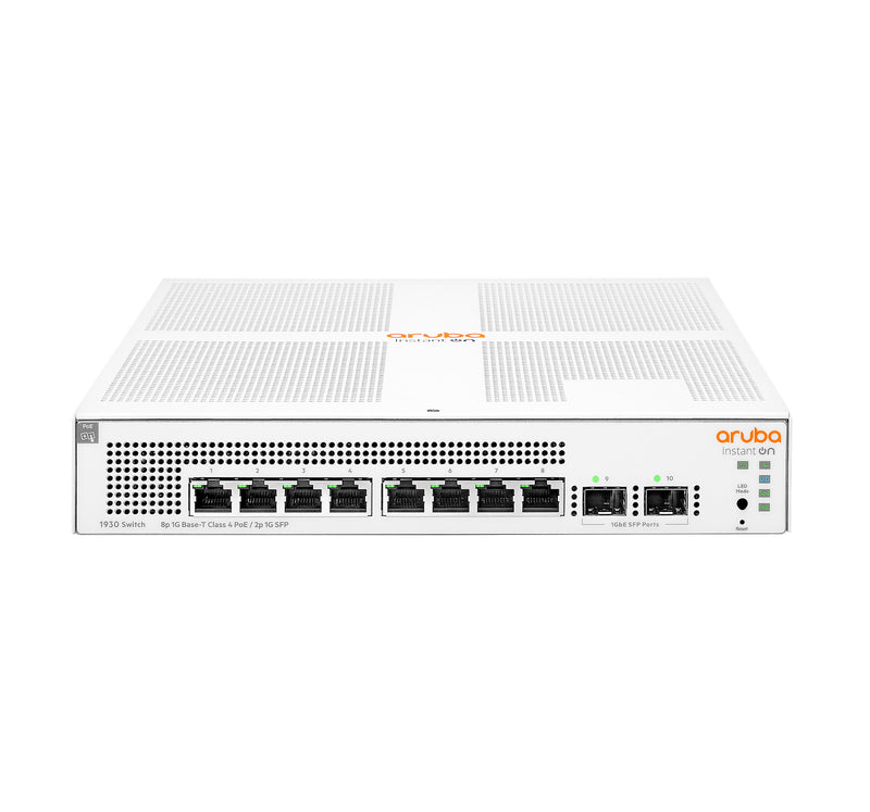 Switch Aruba G Ethernet Insta On 8 Ptos Poe G 2 Spf 20 Gbits Administrable (Jl681A)