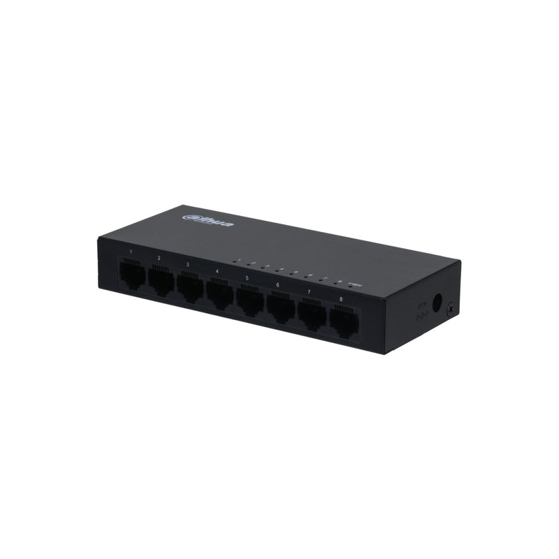 Switch Gigabit No Administrado 8 Puertos -Bk (DH-PFS3008-8GT)