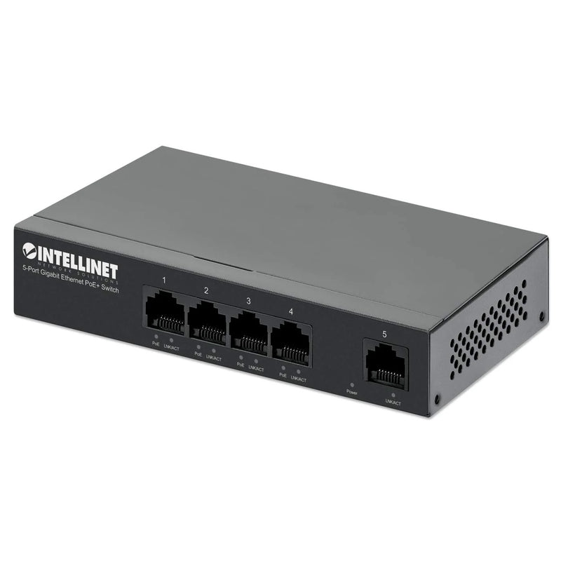 Switch Poe Intellinet Gb 5 Puerto (4Poe) 40W, 30W X Pto (561792)