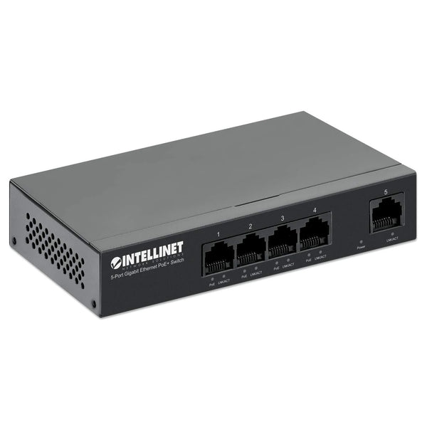 Switch Poe Intellinet Gb 5 Puerto (4Poe) 40W, 30W X Pto (561792)