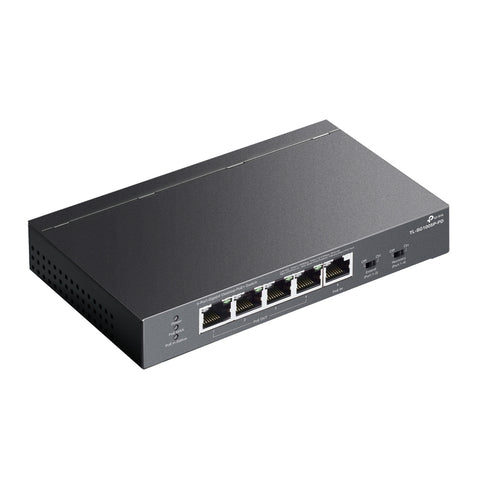Switch TP-Link Gigabit 5 Puertos 4 PoE+ TL-SG1005P-PD Oficina CCTV Redes Negocio