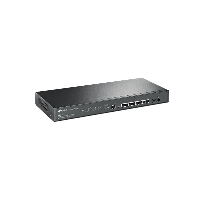 Switch TP-Link Gigabit Ethernet TL-SG3210XHP-M2, 8 Puertos PoE+ 100/1000/2500Mbps + 2 Puertos SFP+, 80 Gbit/s, 16.000 Entradas - Administrable