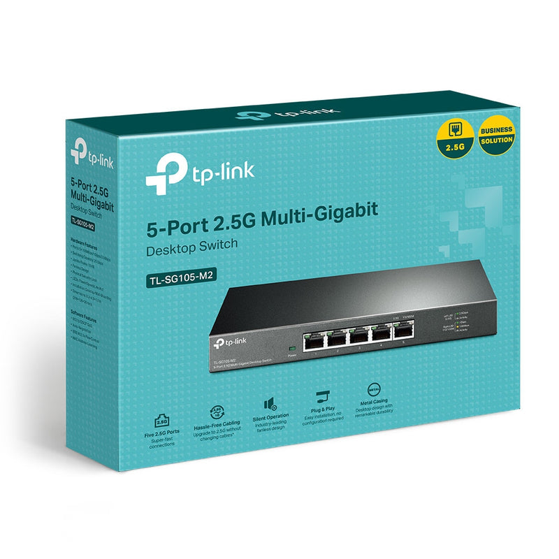 Switch Tp-Link De Escritorio 5 Puertos 2.5Gbps - TL-SG105-M2