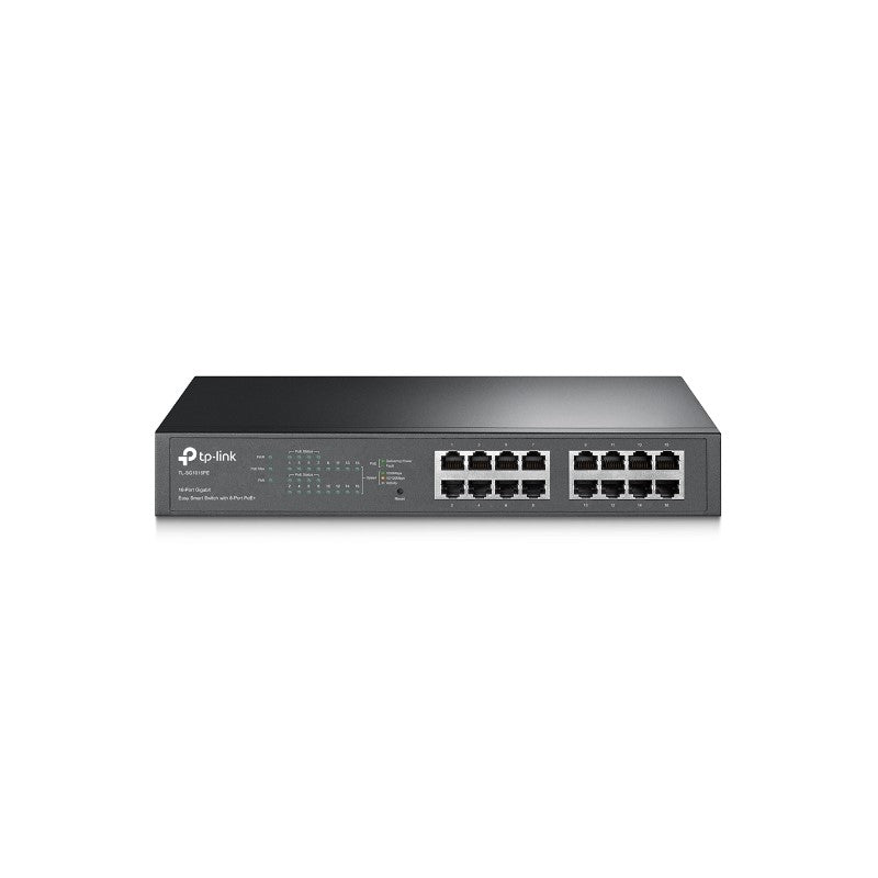 Switch Tp-Link Easy Smart De 16 Puertos Gbt/8 Ptos Poe+ TL-SG1016PE