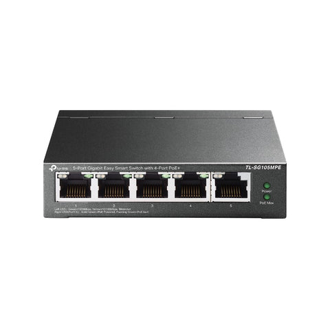 Switch Tp-Link  Smart Gb 5 Ptos Con Poe+De 4 Ptos/Tl-Sg105Mpe