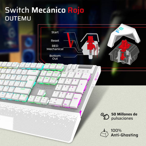 Teclado Gamer Inalámbrico Balam Rush Dominate Expert GK9791 - Conexión hasta 5 Dispositivos - Libertad Total sin Cables