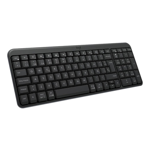 Teclado Inalámbrico Logitech K250 Grafito - Conexión Confiable y Diseño Compacto - Espacio Limpio y Productividad Diaria - Nuevo