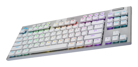 Teclado Mecánico Logitech G915 LIGHTSPEED - Perfil Bajo e Iluminación RGB - Respuesta Ultra Rápida y Premium - Nuevo