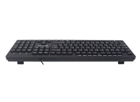 Teclado Multimedia Naceb NA-0109 Negro | Conexión USB Alámbrica | Escritura Cómoda y Silenciosa